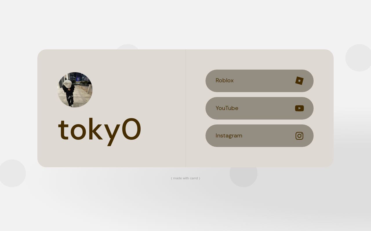 Carrd profile picture for @toky0